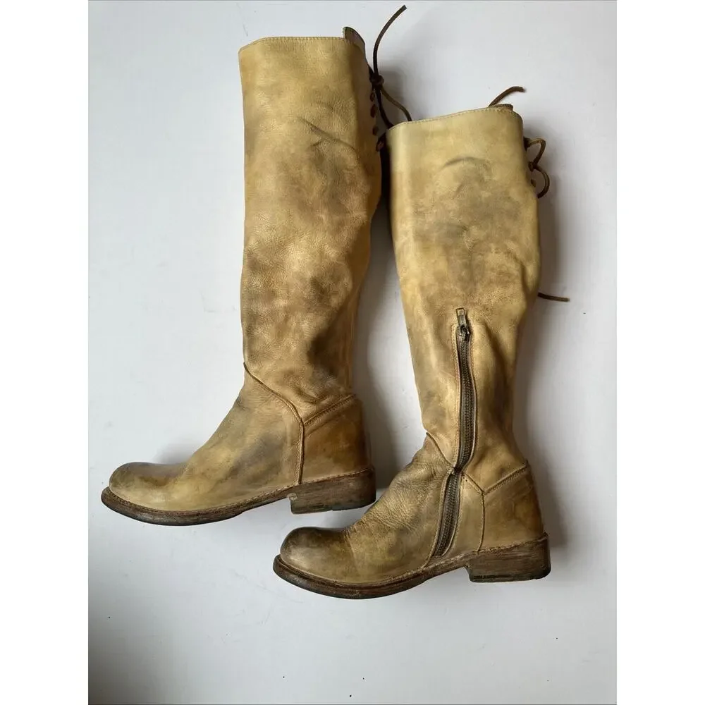 Bed Stu Leather Knee-high Riding Boots Size 6.5 - Picture 6 of 10